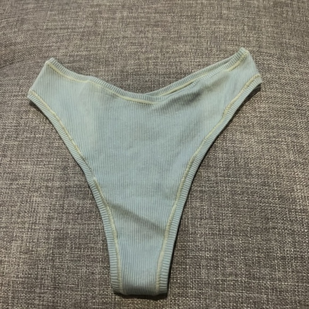 Skims Cotton Rib Dipped Thong